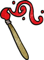 cepillo de pintura de garabato de dibujos animados png