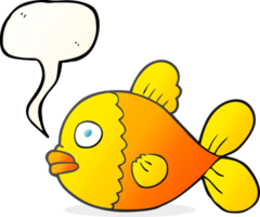 Sprechblasen-Cartoon-Fisch png