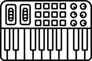 midi contorno ilustración vector