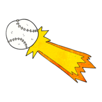 texturerad tecknad serie baseboll boll png