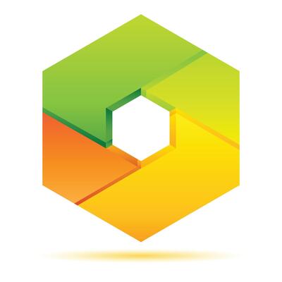 a colorful hexagon diagram