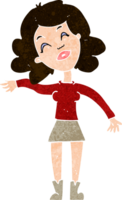 mulher dos desenhos animados apenas brincando png