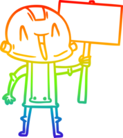 arc-en-ciel, gradient, ligne, dessin, dessin animé, robot png