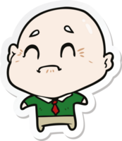 sticker of a cartoon old man png