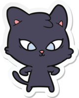 adesivo de um gato bonito dos desenhos animados png