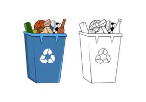 Rubbish Bin Design vector