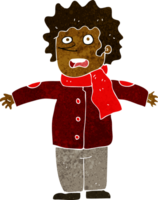 cartoon verrast man png