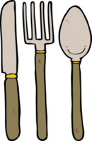 cartone animato coltello forchetta cucchiaio png
