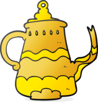 cartoon fancy coffee pot png