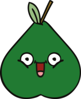 poire de dessin animé mignon png