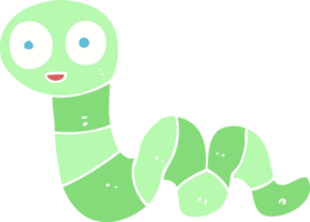flat color illustration of a cartoon snake png