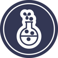 wetenschappelijk experiment cirkelvormig pictogram png