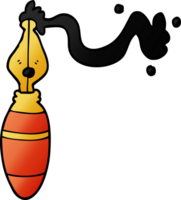 stylo plume dessin animé doodle png