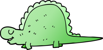 Cartoon-Doodle prähistorischer Dinosaurier png