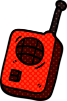 cartoon doodle walkie talkie png