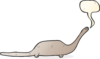 Cartoon-Dinosaurier mit Sprechblase png