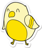 sticker of a Cartoon Bird png