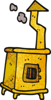 cartoon doodle old wood burner png