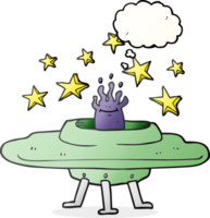 thought bubble cartoon flying saucer png