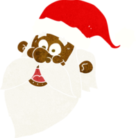 cartone animato gioviale Santa Claus viso png