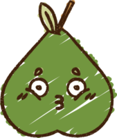 Pear Chalk Drawing png