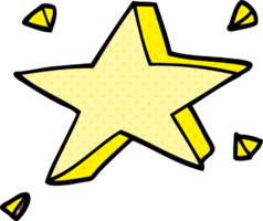 desenhos animados doodle estrelas amarelas png