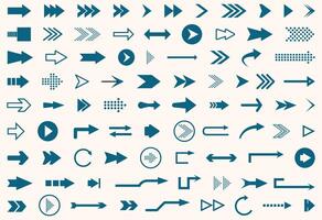 a set of arrows and arrows for different directions. vector