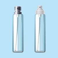 Blank deodorant spray for hygiene mockup. 3d illustration isolated on white background vector