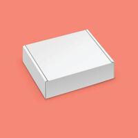 Packaging box mockup on background vector