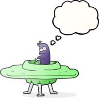 thought bubble cartoon flying saucer png