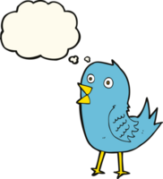 cartone animato Bluebird con pensato bolla png