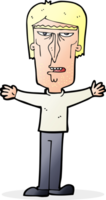 cartoon angry man png