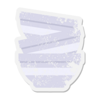 stack of bowls grunge sticker png