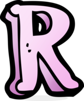 cartoon letter R png