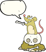 comic book speech bubble cartoon graveyard rat png