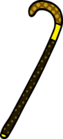 cartoon doodle walking stick png