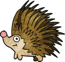 cartoon doodle spiky hedgehog png