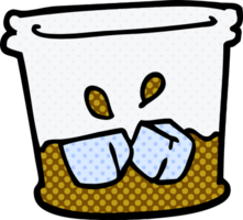 cartoon doodle drink in tumbler png