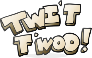 cartoon twit two owl call text png