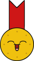 medaglia d'oro simpatico cartone animato png