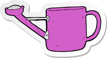 sticker of a watering can cartoon png