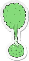 sticker of a cartoon science experiment png