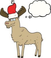 thought bubble cartoon christmas moose png