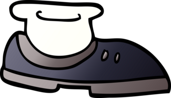 cartoon doodle shoe with sock png