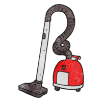 textured cartoon vacuum cleaner png