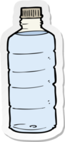 Aufkleber einer Cartoon-Wasserflasche png