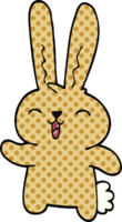 cartoon doodle jolly rabbit png