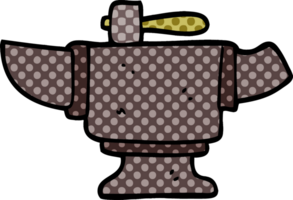 cartoon doodle heavy old anvil png