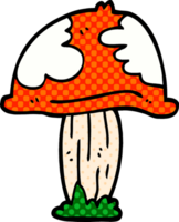 cartoon doodle giftige paddenstoel png