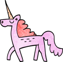 cartone animato scarabocchio magico unicorno png